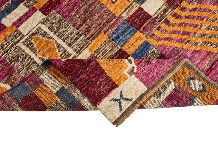 9x10 Multicolor Modern Tribal Rug - 51970