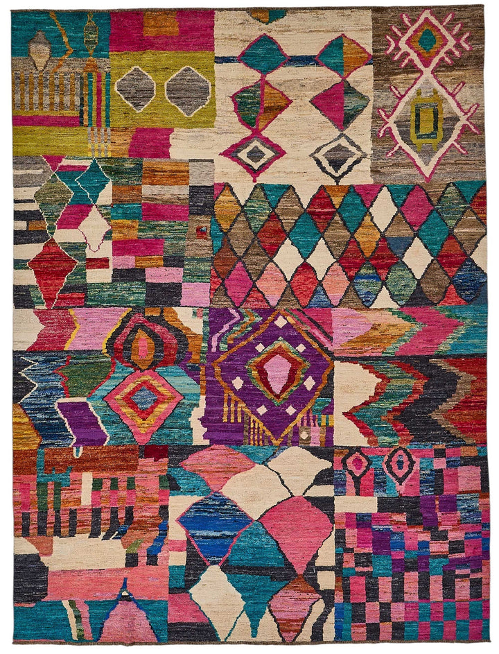 8x11 Multicolor Modern Tribal Rug - 51971