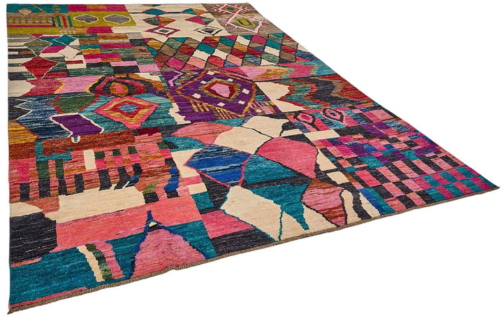 8x11 Multicolor Modern Tribal Rug - 51971