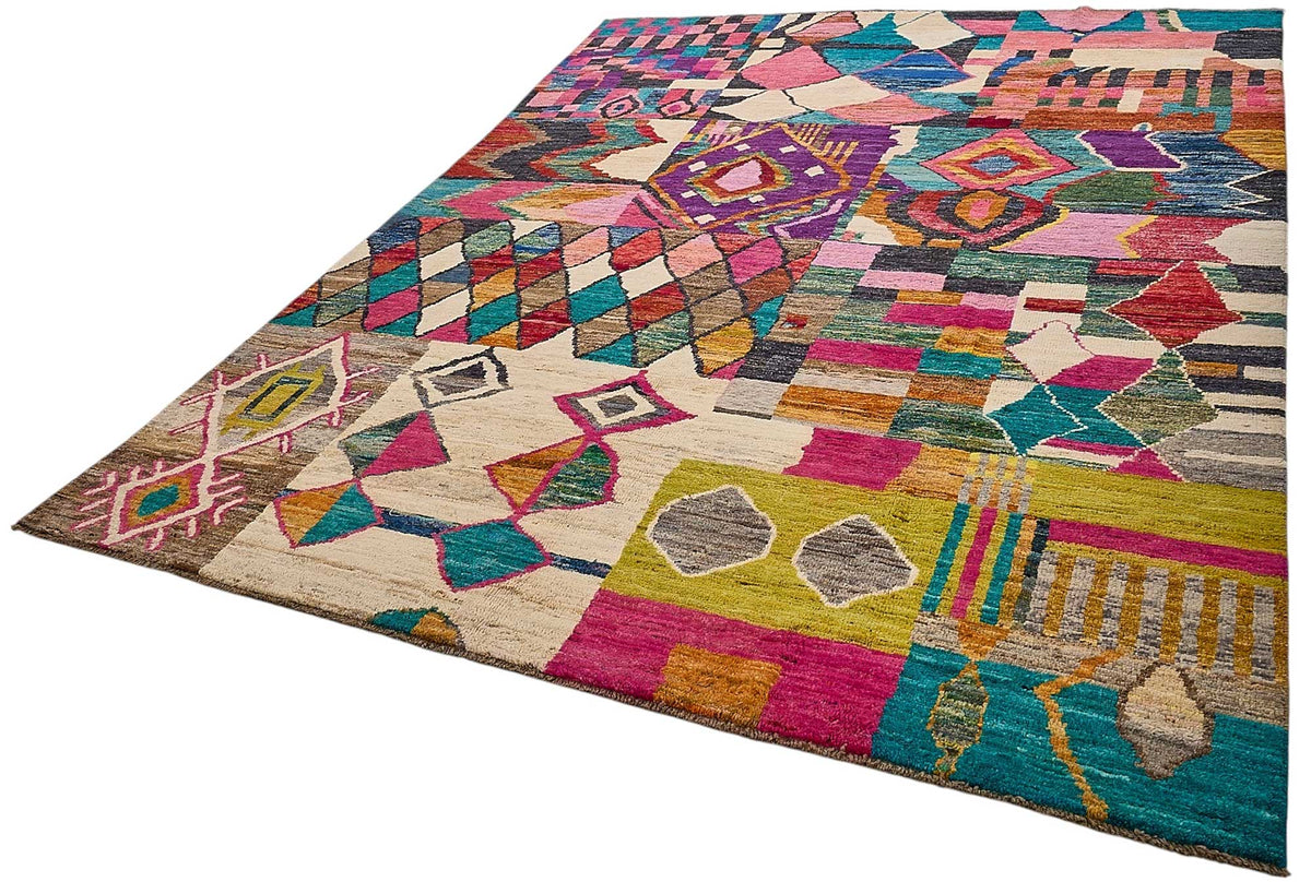 8x11 Multicolor Modern Tribal Rug - 51971
