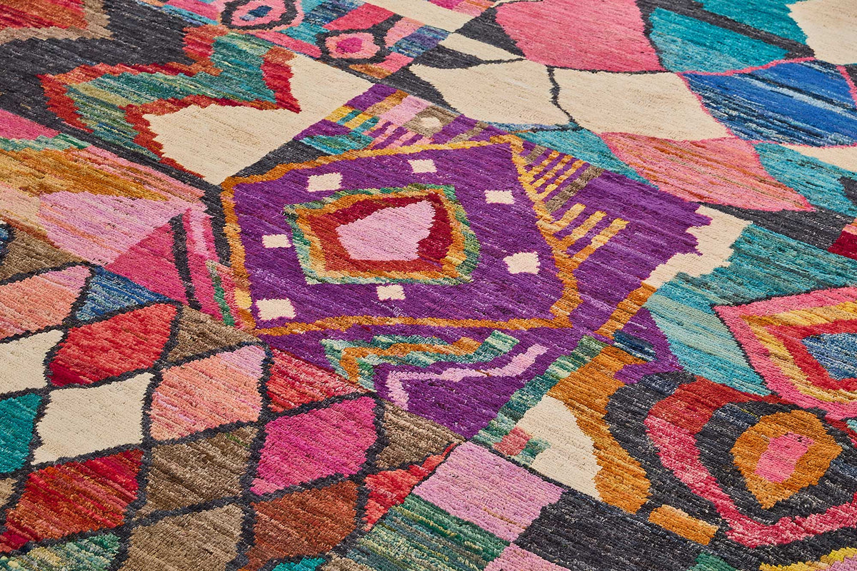 8x11 Multicolor Modern Tribal Rug - 51971