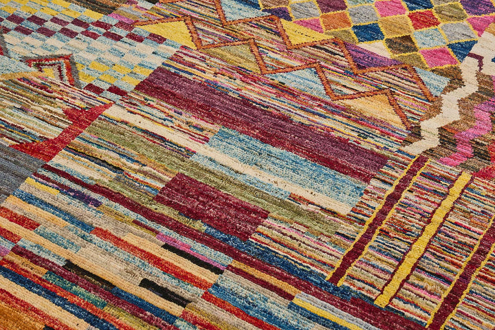 6x9 Multicolor Modern Tribal Rug - 51973