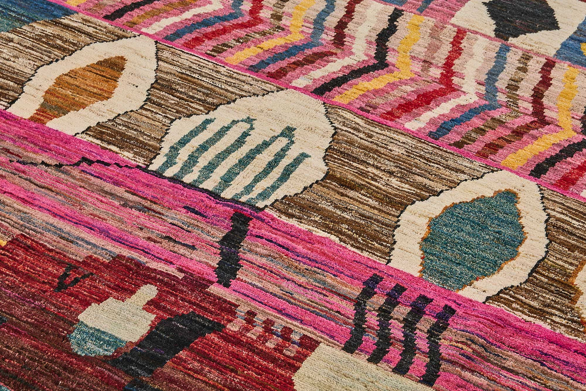 8x9 Multicolor Modern Tribal Rug - 51974