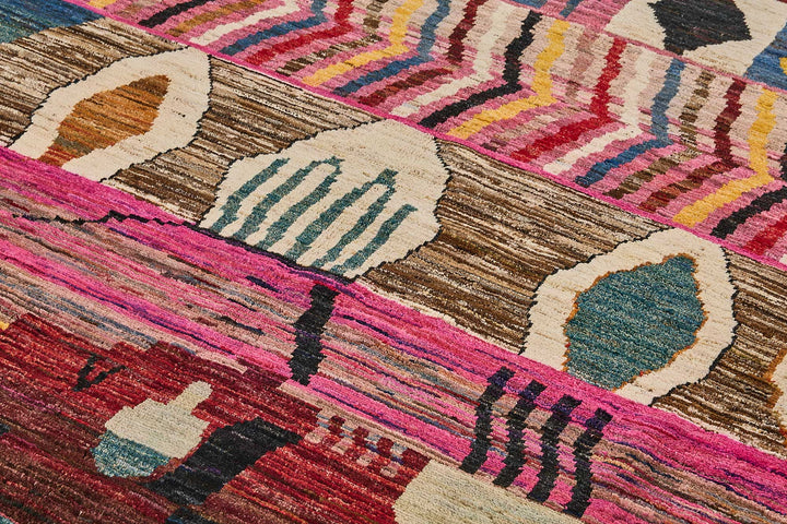 8x9 Multicolor Modern Tribal Rug - 51974