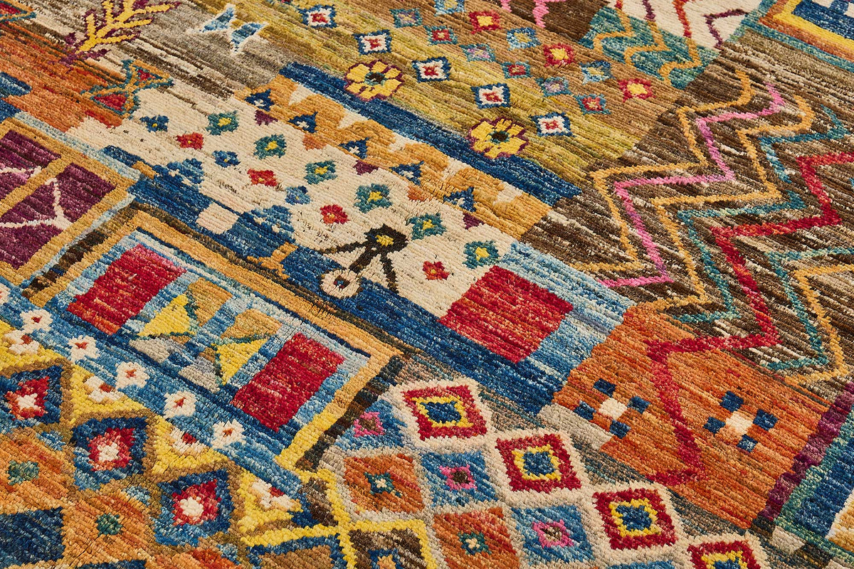 6x8 Multicolor Modern Tribal Rug - 51976