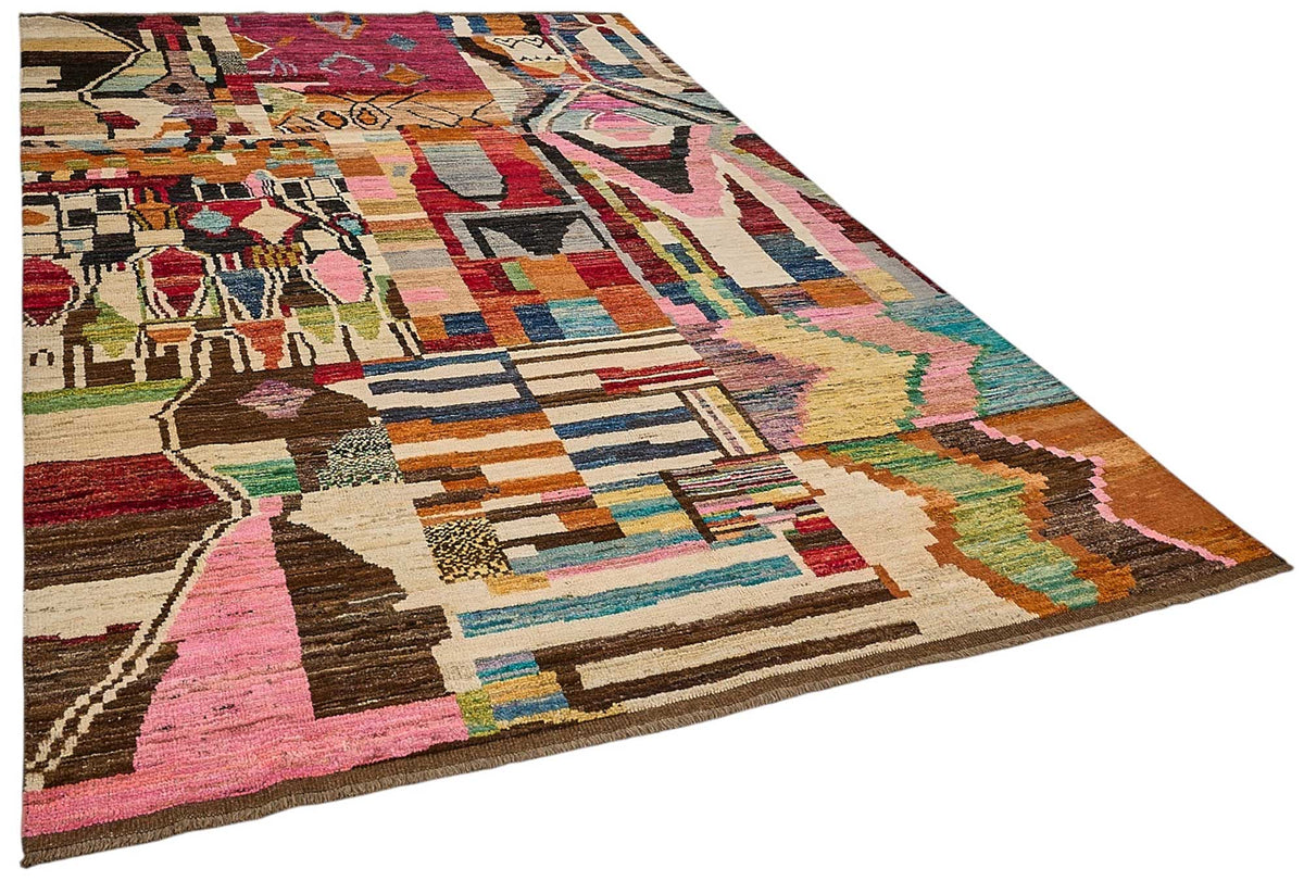 6x10 Multicolor Modern Tribal Rug - 51979