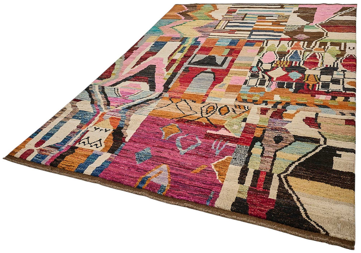 6x10 Multicolor Modern Tribal Rug - 51979