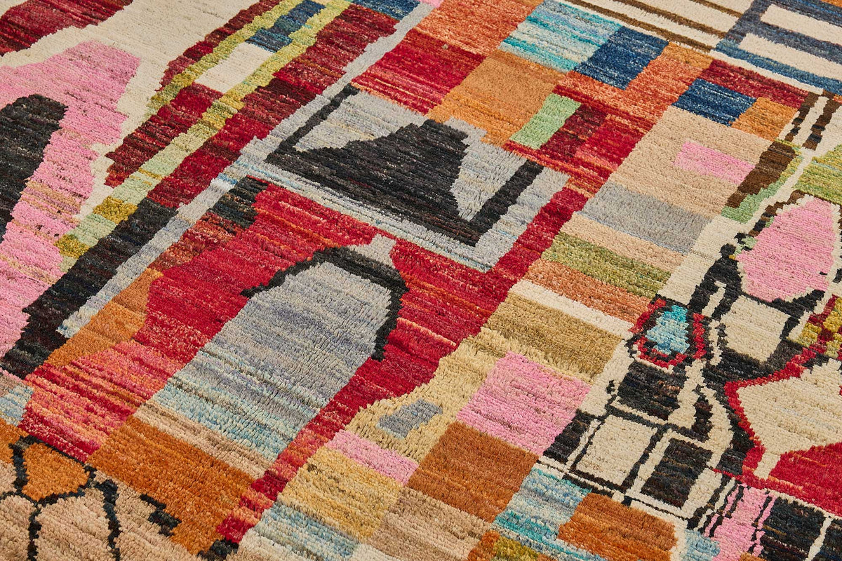 6x10 Multicolor Modern Tribal Rug - 51979