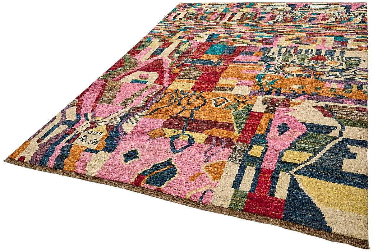 6x9 Multicolor Modern Tribal Rug - 51980