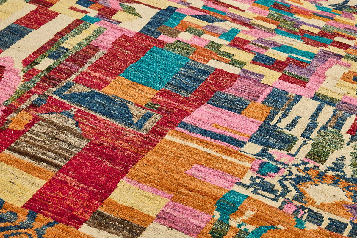 6x9 Multicolor Modern Tribal Rug - 51980