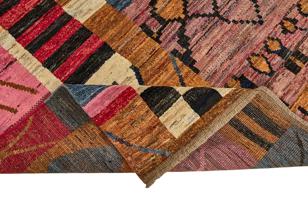 7x9 Multicolor Modern Tribal Rug - 51981