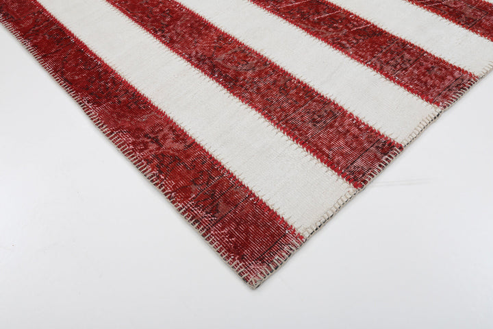 7x10 Usa Flag Patchwork Rug - 6255