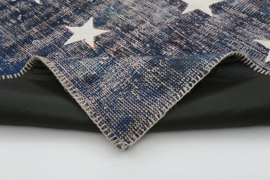 7x10 Usa Flag Patchwork Rug - 6255
