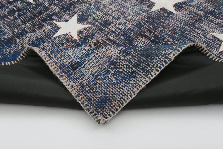 7x10 Usa Flag Patchwork Rug - 6255