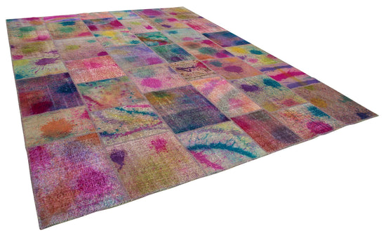 10x13 Multicolor Patchwork Rug - 7846