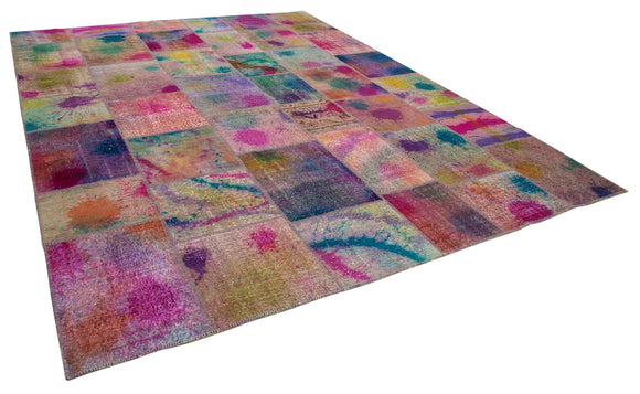10x13 Multicolor Patchwork Rug - 7846