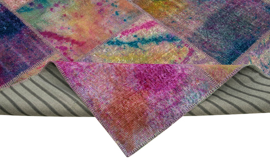 10x13 Multicolor Patchwork Rug - 7846