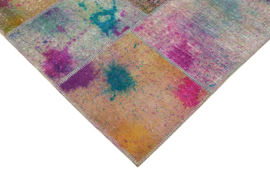 8x11 Multicolor Patchwork Rug- 7895