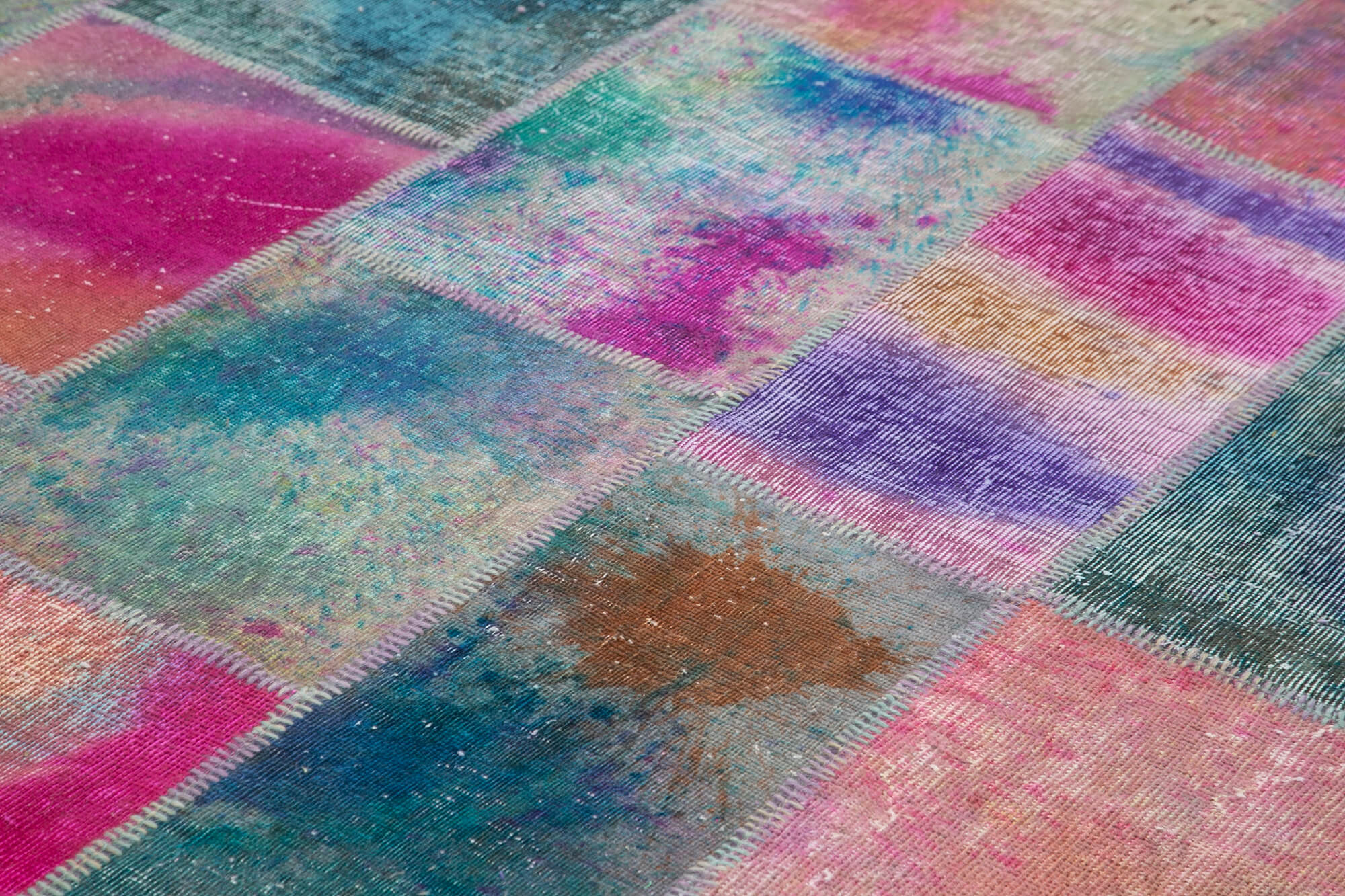 8x11 Multicolor Patchwork Rug- 7895