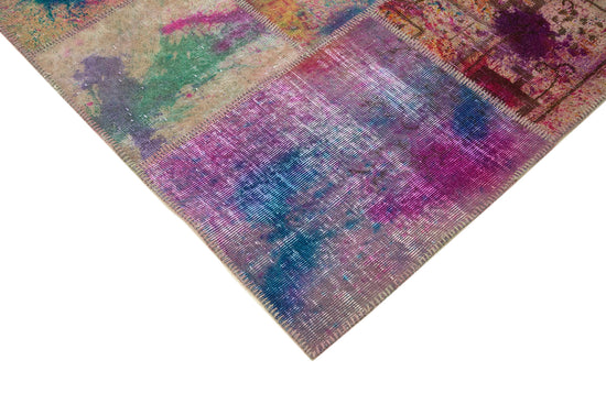 8x11 Multicolor Patchwork Rug- 7908