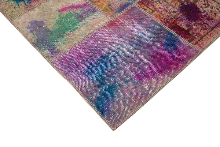 8x11 Multicolor Patchwork Rug- 7908