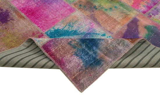 8x11 Multicolor Patchwork Rug- 7908