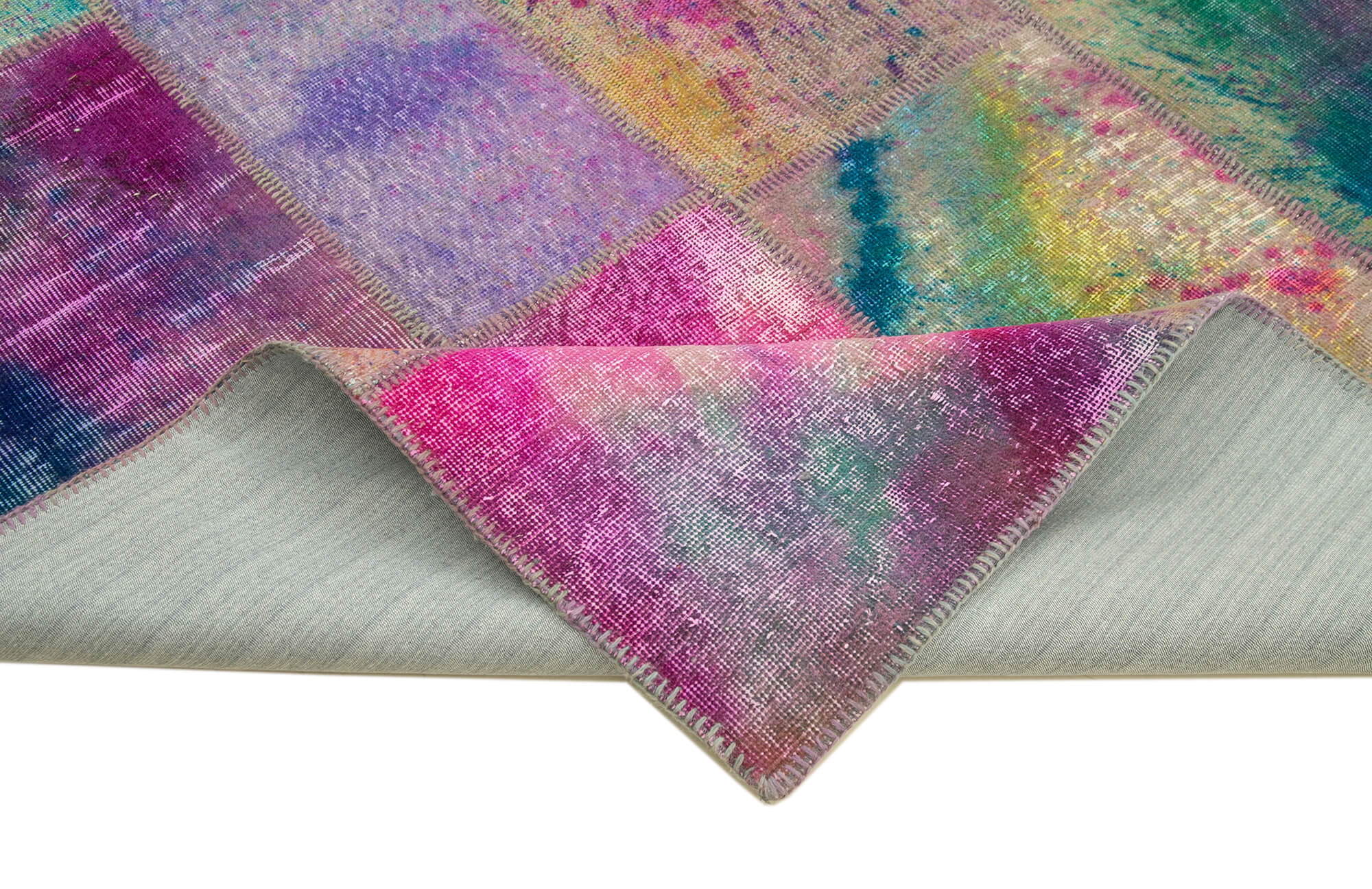 8x10 Multicolor Patchwork Rug - 8006