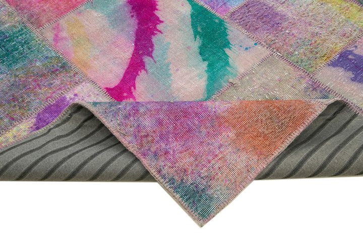 8x10 Multicolor Patchwork Rug - 8062