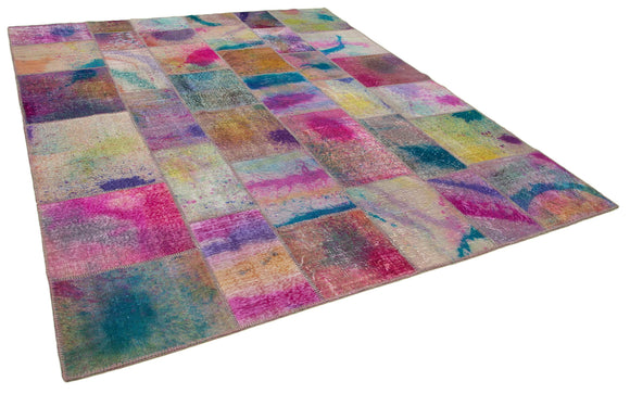 8x10 Multicolor Patchwork Rug - 8067