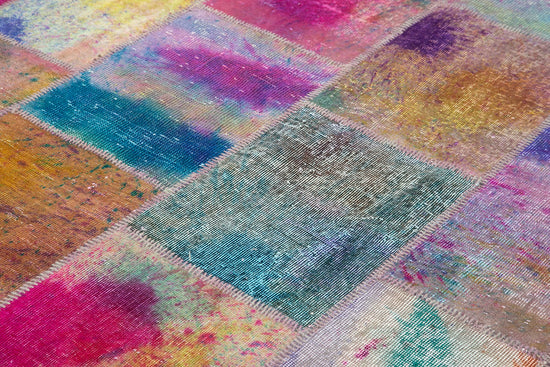 8x10 Multicolor Patchwork Rug - 8067