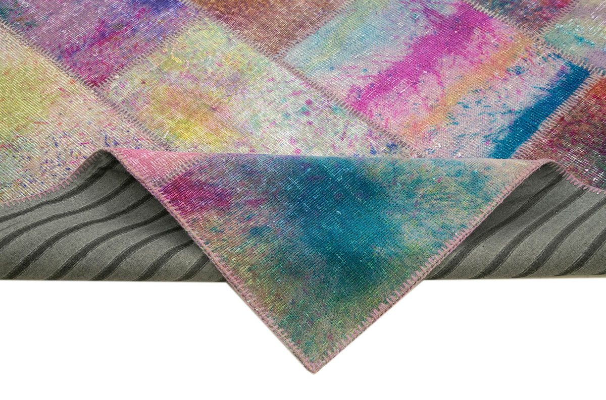 8x10 Multicolor Patchwork Rug - 8067