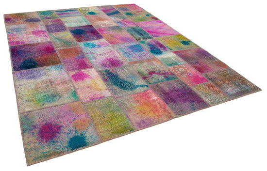 8x10 Multicolor Patchwork Rug - 8077