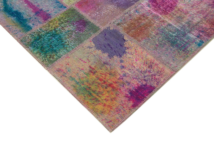 8x10 Multicolor Patchwork Rug - 8077