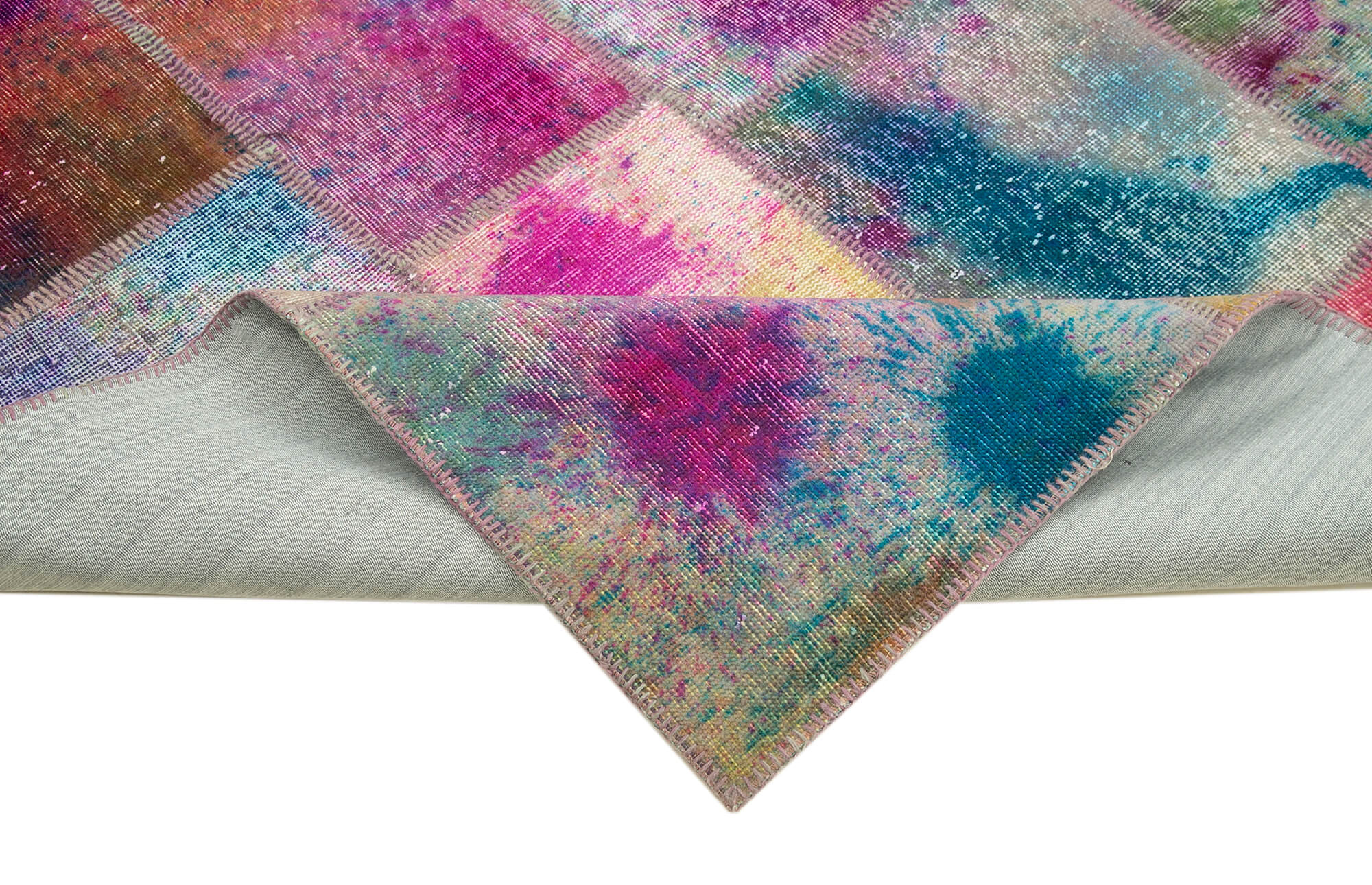 8x10 Multicolor Patchwork Rug - 8077