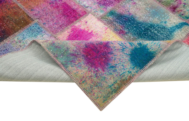 8x10 Multicolor Patchwork Rug - 8077