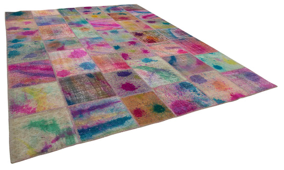 10x13 Multicolor Patchwork Rug - 9105