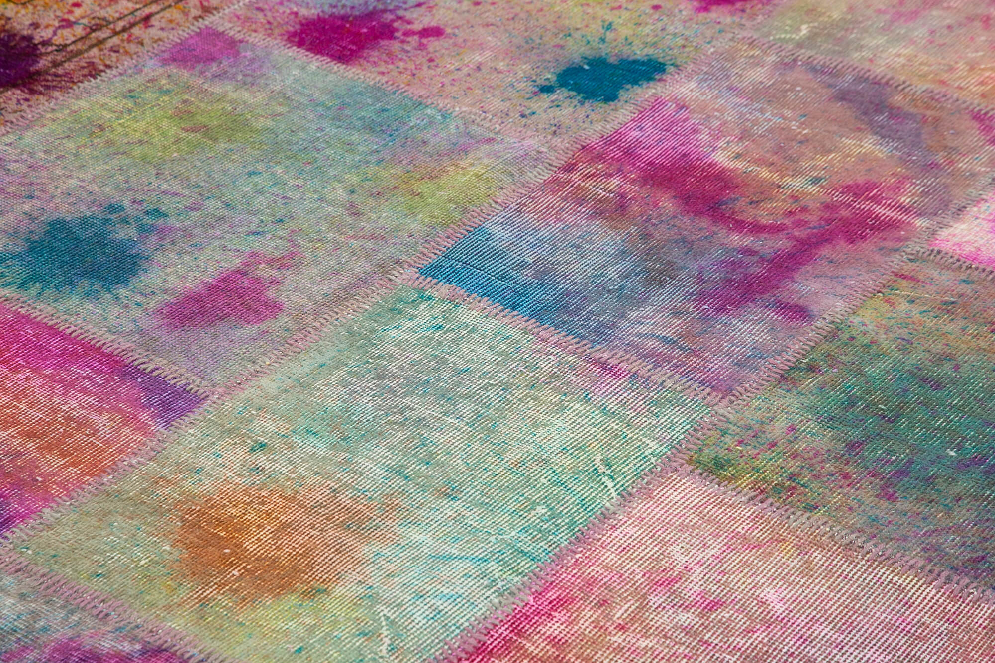 10x13 Multicolor Patchwork Rug - 9105