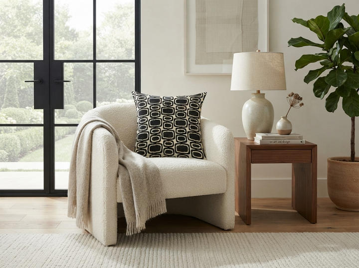 Silk and Velvet Pillow Cover