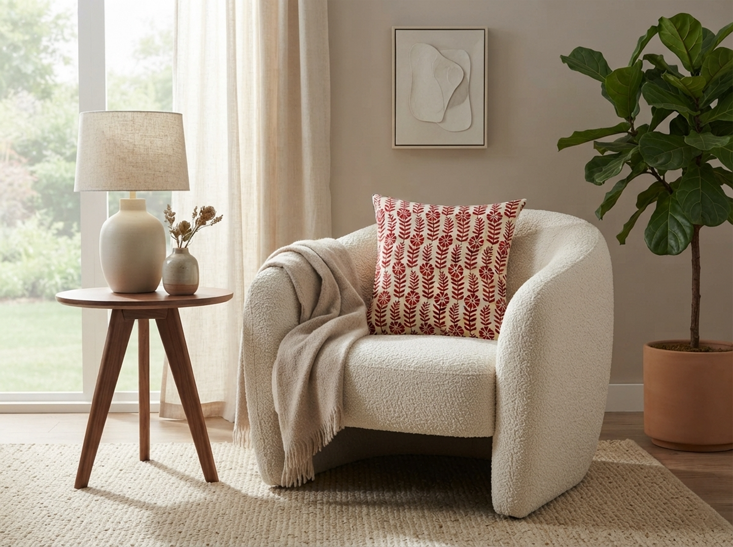Silk and Velvet Pillow Cover