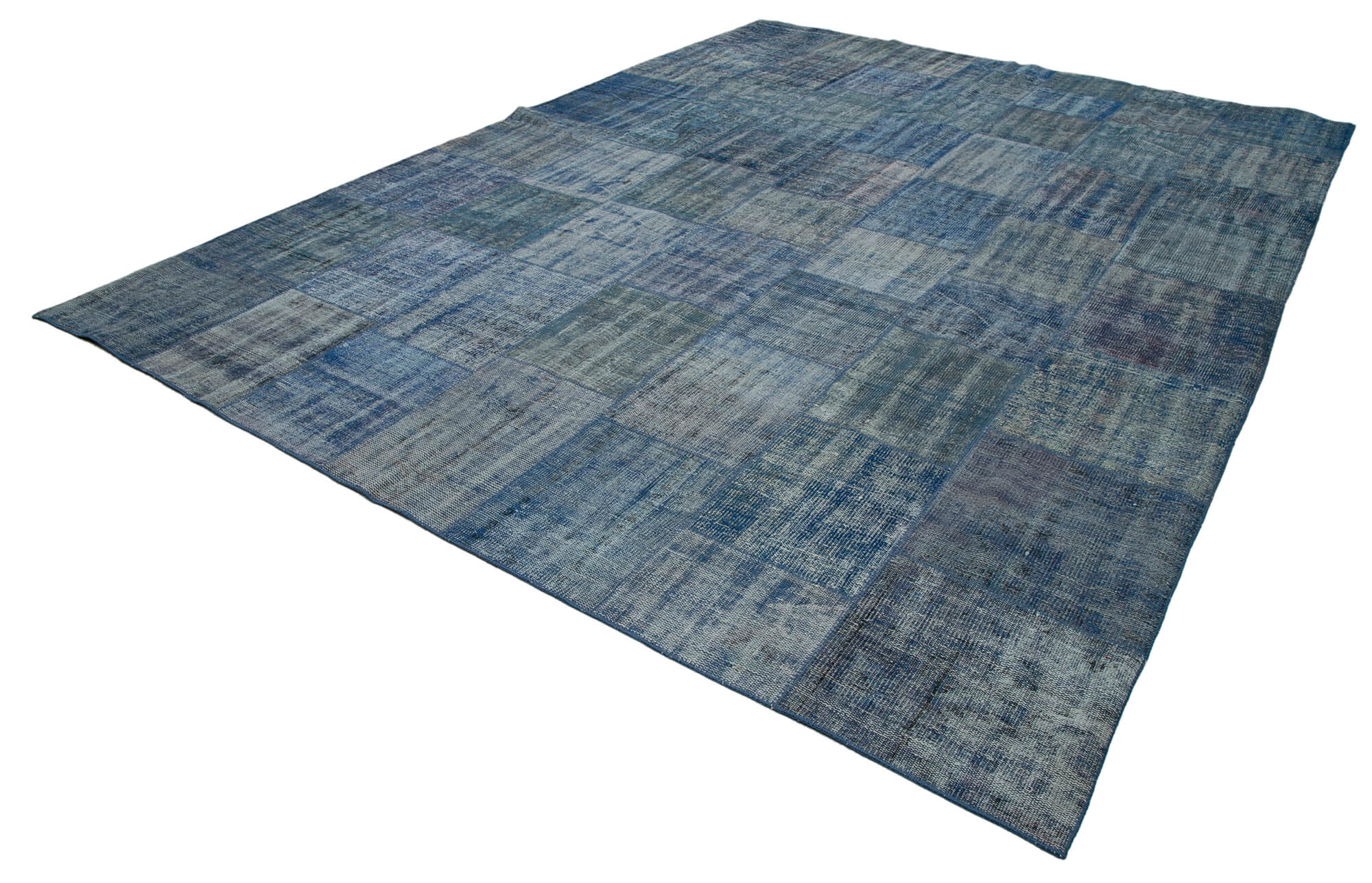 10x13 Blue Hand Woven Large Floor Area Rug -12833